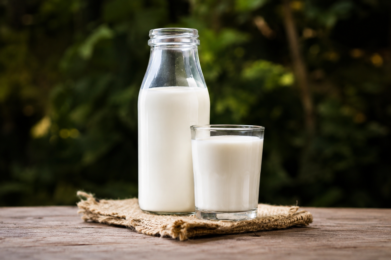 Fresh Glass Milk Bottle