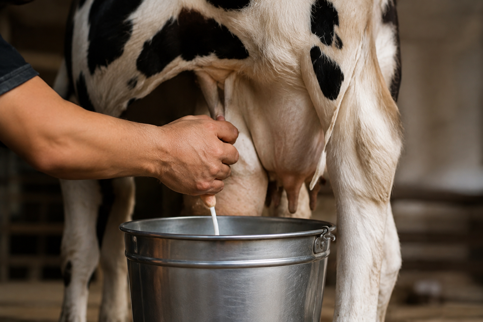 Traditional Hand Churning