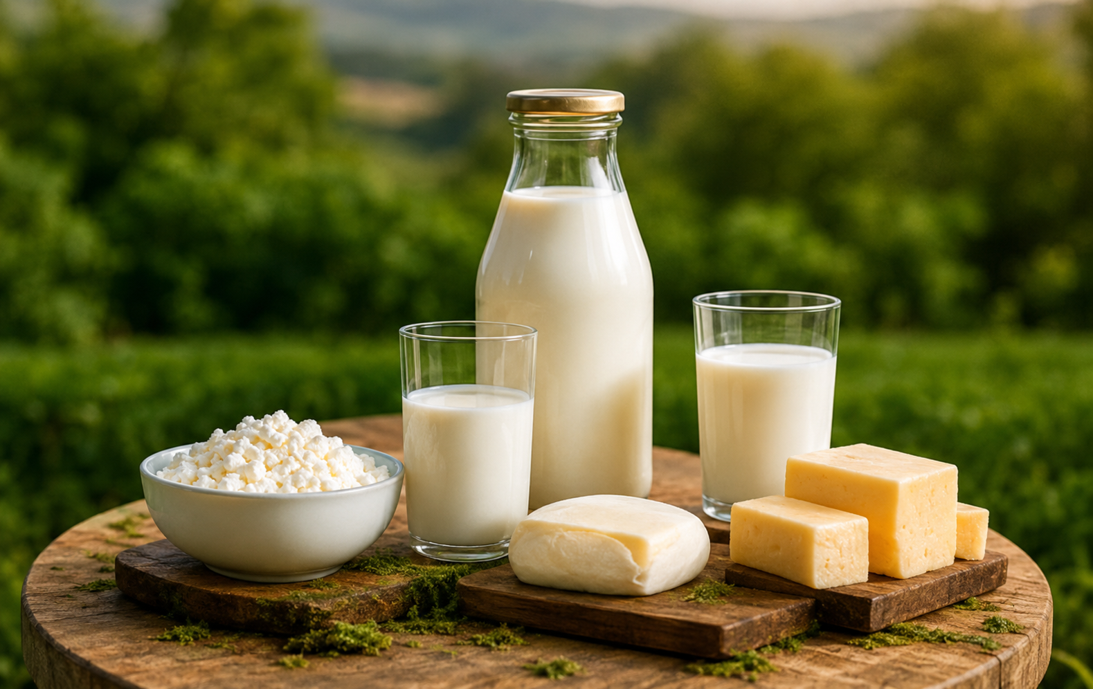 Fresh dairy products from GreenField Dairy Farm